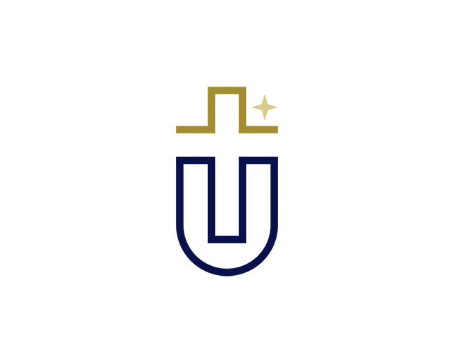 Letter U Cross Logo