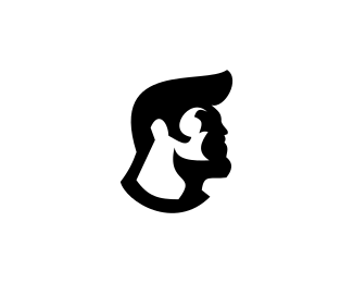 Retro man logo