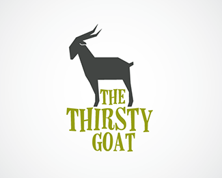 Thirsty goat