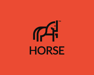 Horse logo design