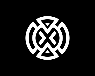 X Circle Shield Logo