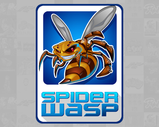 Spider Wasp Logo Design