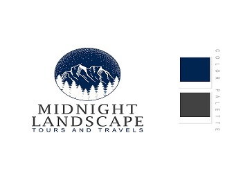 MIDNIGHT LANDSCAPE Logo Design