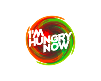 I'm hungry now logo design