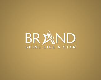 Star  - Letter A logo design