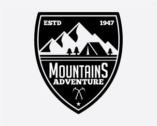 Mountains Logo Badges