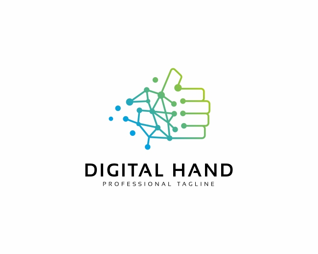 Digital Hand Logo