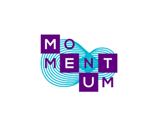 Momentum dynamic logo design