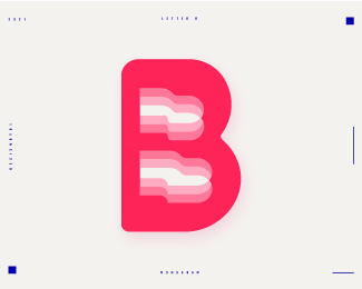 Lettermark B - B monogram logo design