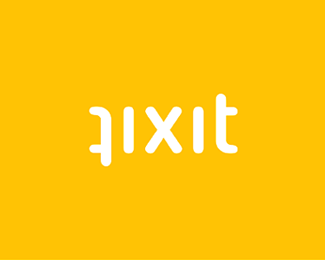 Fixit, ambigram logotype