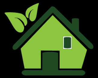 Eco house logo