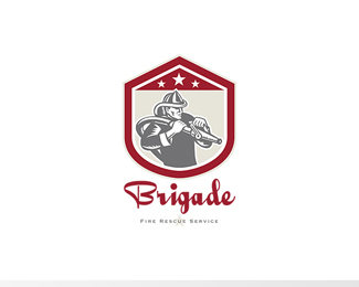 Brigade Fire Rescue Service Logo