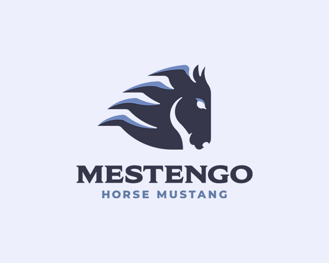 Mustang Horse Logo