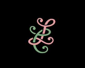 LC monogram for wedding