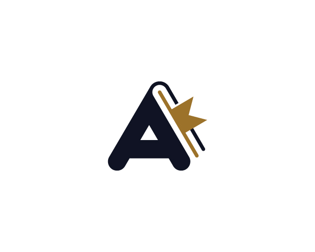 Letter A Book Logo