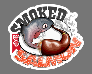 Salmon Sticker