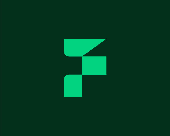 Unused f Lettermark for Finance Company