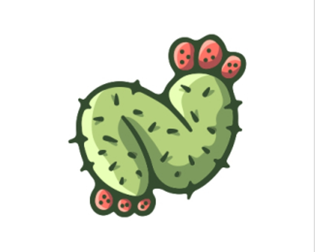 N Nopal Fruit Logo