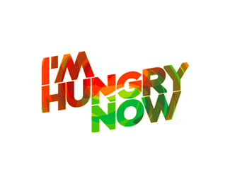 I'm hungry now logo design