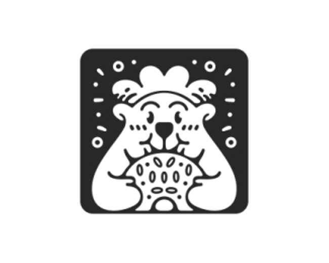 Donut Chef Bear Logo