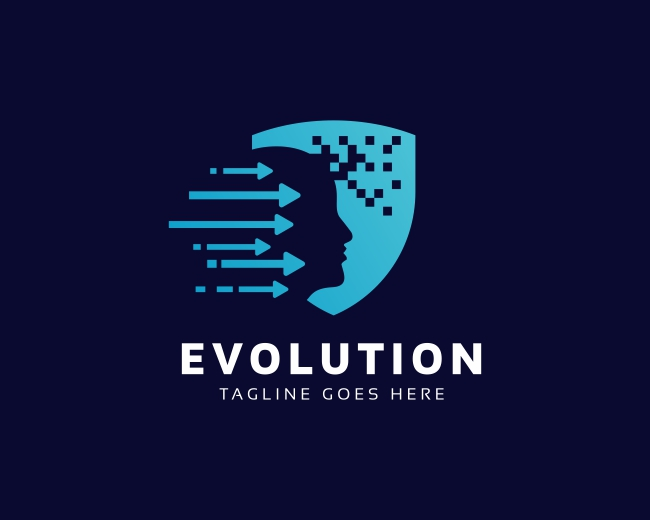 Evolution Human Logo Template