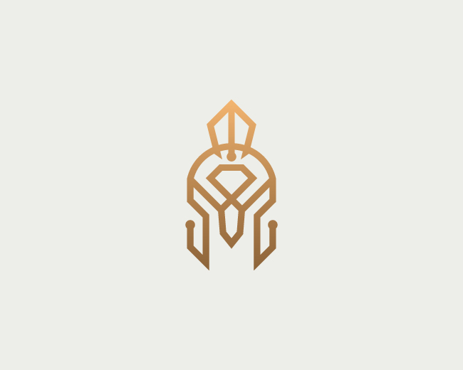 Diamond Spartan Helmet Logo