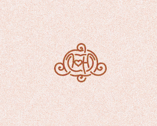 IH /wedding monogram/