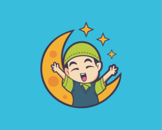 Happy Muslim Children Logo