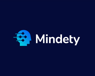 Mindety - Human Head Logo Design