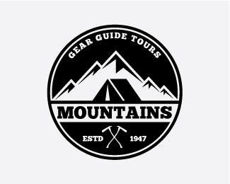 Mountains Logo Badges