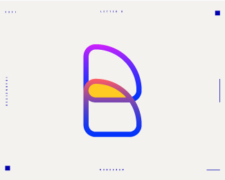 Lettermark B - B monogram logo design