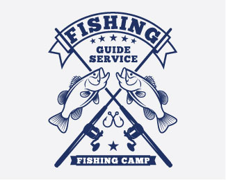 fishing logo badge