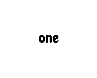 one