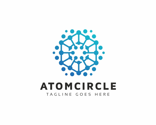 Atom Circle Logo