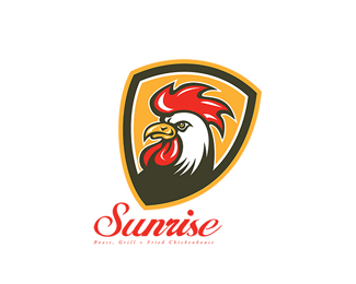 Sunrise Fried Chicken House Logo