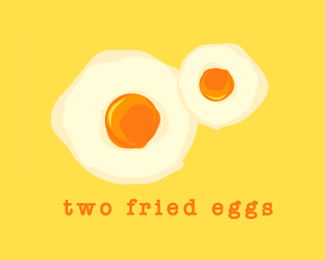 sunny side up & two fired eggs