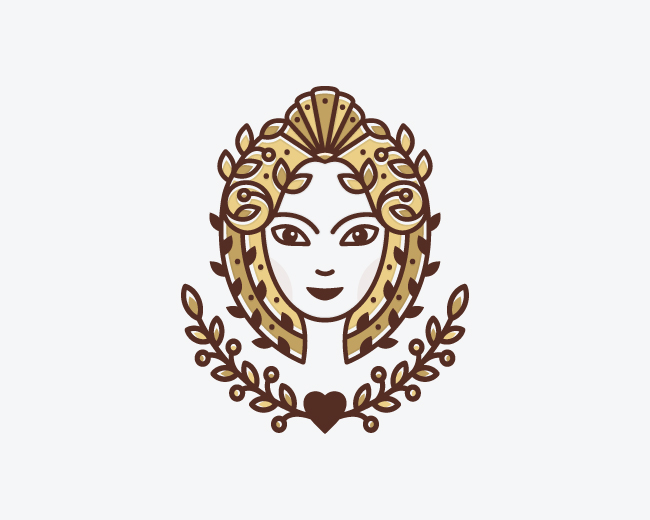 Natural Beauty Girl Logo