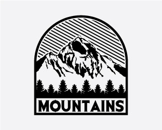 Mountains Logo Badges