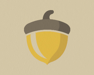 Graphic Alphabet Acorn