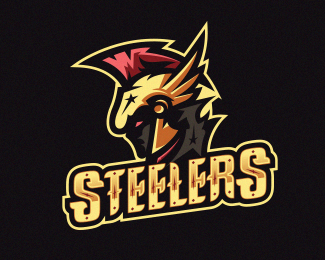 Steelers Esport - Warrior Mascot Logo Design