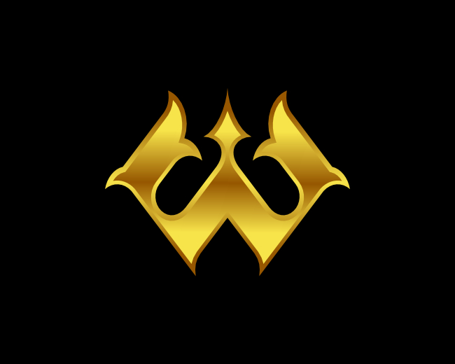 Luxury W Or M Logo