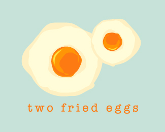 sunny side up & two fired eggs