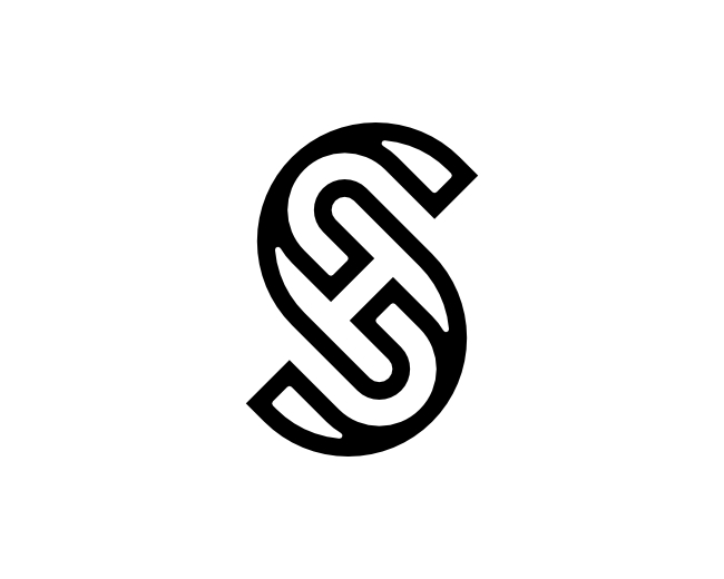 Letter SH HS Logo