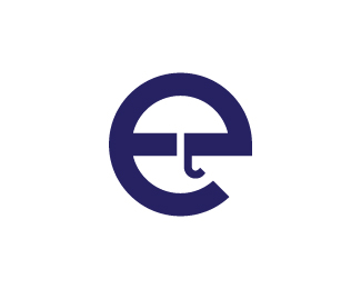 Letter E Umbrella