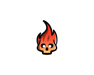 fire skull