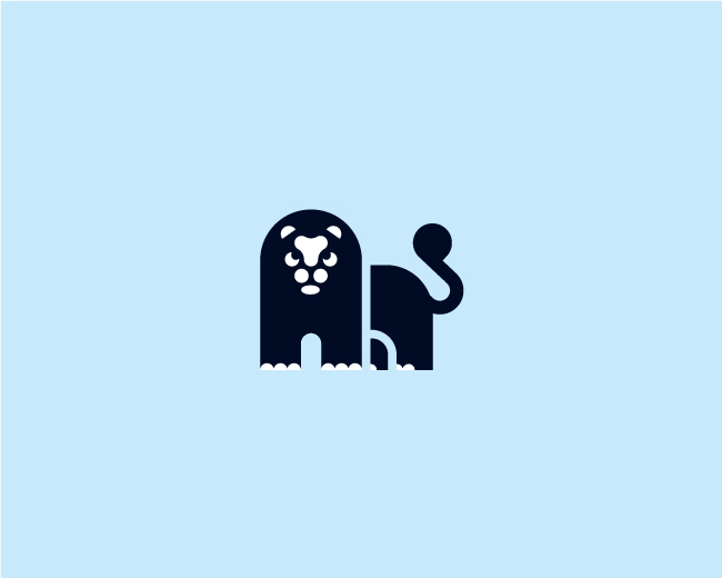 Minimalist Lion Logo