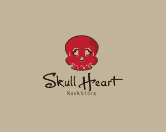 Skull heart