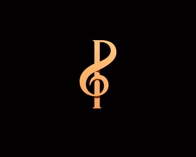 P letter + Treble clef