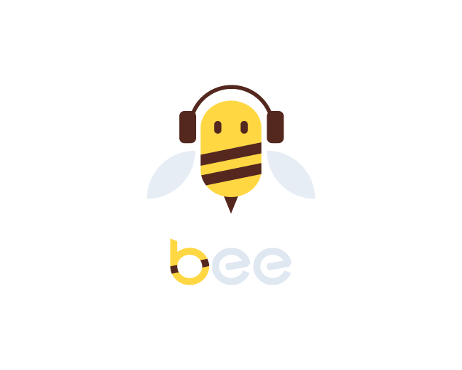 Music Bee logo design