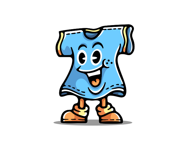 Cute Mascot Logo Tshirt